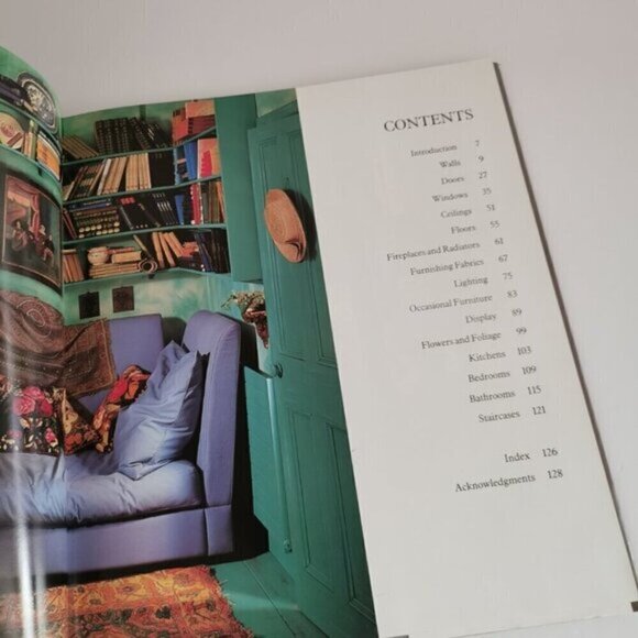 1990 Finishing Touches Book Interior Decor Design Elizabeth Hilliard Grey Book - Picture 5 of 8